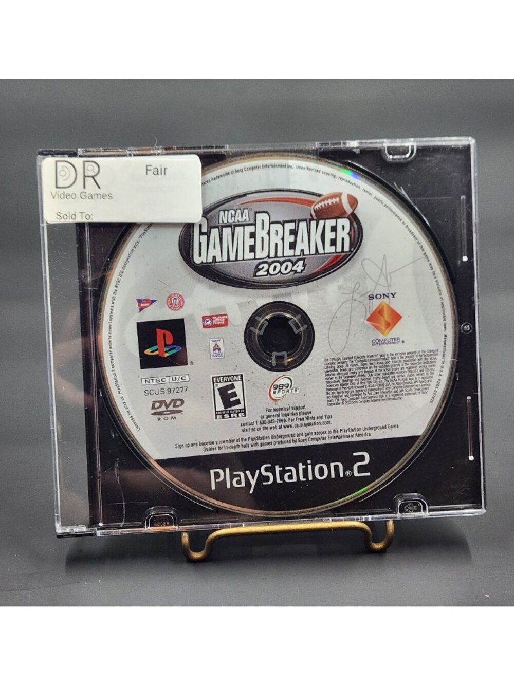 NCAA GameBreaker 2004 for PlayStation 2